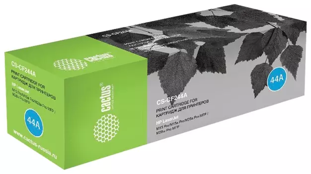 Картридж лазерный Cactus (Cs-cf244a) для HP Laserjet Pro M15/m15a/m28a/m28w, ресурс 1000 стр.