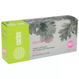 Картридж лазерный Cactus (Cs-clt-m407s) для Samsung Clp-320/325/n, пурпурный, ресурс 1000 стр.
