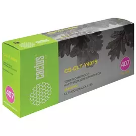 Картридж лазерный Cactus (Cs-clt-y407s) для Samsung Clp-320/325/n, желтый, ресурс 1000 стр.