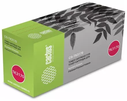 Картридж лазерный Cactus (Cs-tk3170) для Kyocera Ecosys P3050dn / P3055dn / P3060dn, ресурс 15500 страниц
