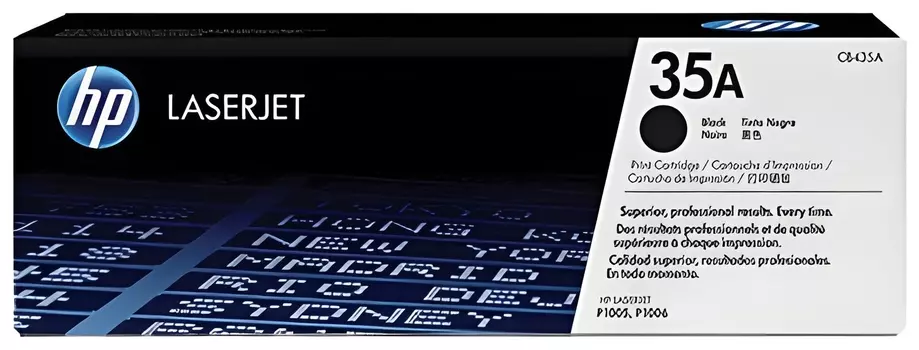 Картридж лазерный HP (Cb435a) Laserjet P1005/p1006, №35а, оригинальный, ресурс 1500 страниц