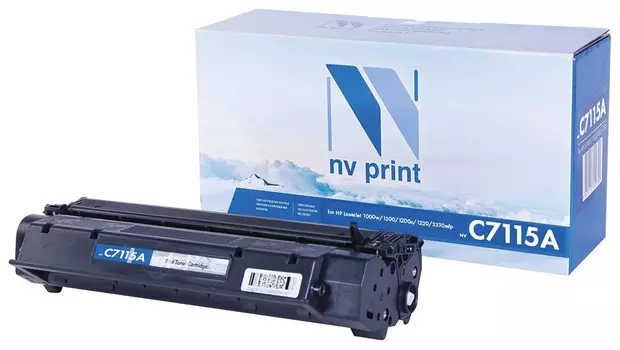 Картридж лазерный Nv Print (Nv-c7115a) для Hp Lj 1000w/1005w/1200/1220, ресурс 2500 стр.