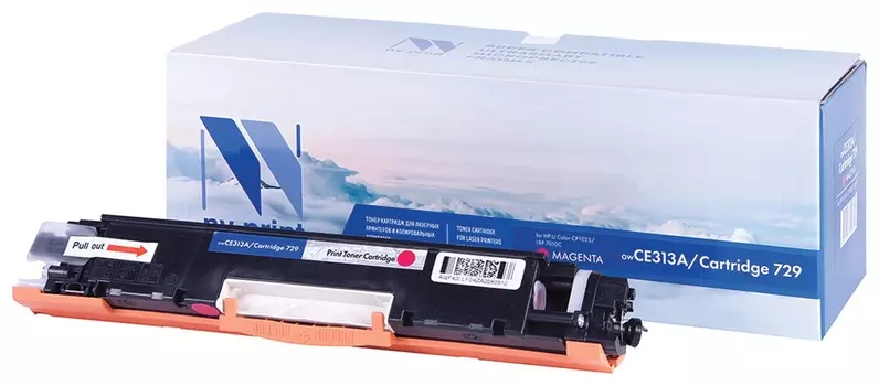Картридж лазерный NV Print (Nv-ce313a/729m) для HP M175nw/cp1025nw/canon Lbp7010c, пурпурный, ресурс 1000 страниц