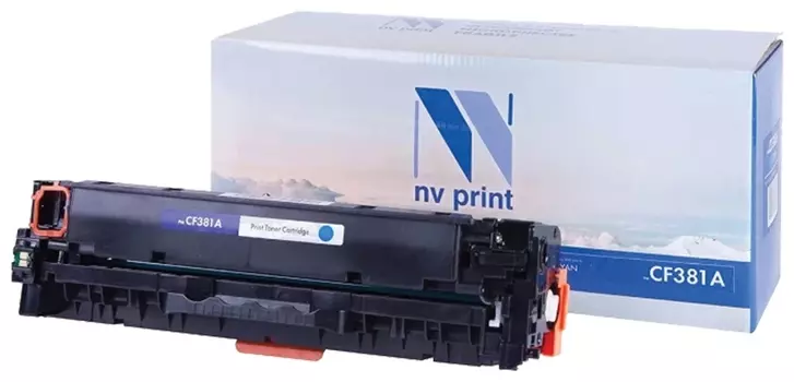 Картридж лазерный NV Print (Nv-cf381a) для HP LJ M476dn/m476dw/m476nw, голубой, ресурс 2700 страниц