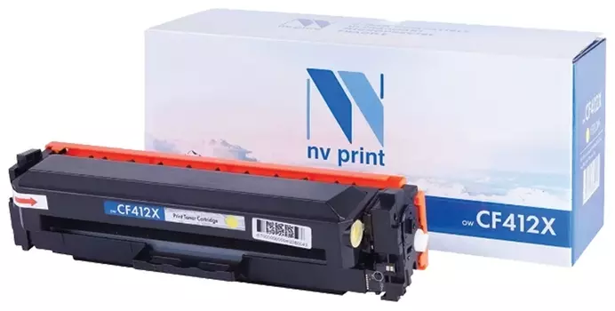 Картридж лазерный Nv Print (Nv-cf412x) для Hp M377dw/m452nw/m477fdn/m477fdw, желтый, ресурс 5000 стр.