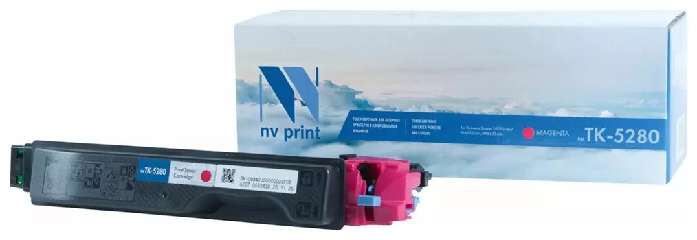 Картридж лазерный NV Print (Nv-tk-5280m) для Kyocera Ecosys P6235/m6235/m6635, пурпурный, ресурс 11000 страниц