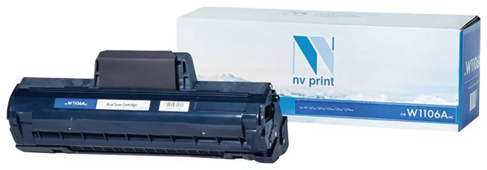 Картридж лазерный NV Print (Nv-w1106a) для HP 107a/107w/135a/135w/137fnw, ресурс 1000 страниц
