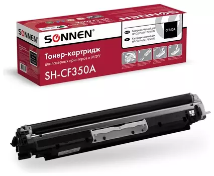 Картридж лазерный Sonnen (Sh-cf350a) для HP CLJ Pro M176/m177 высшее качество, черный, 1300 страниц, 363950