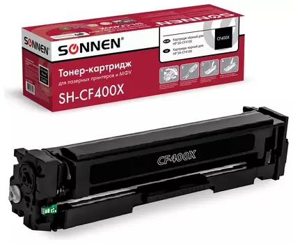 Картридж лазерный Sonnen (Sh-cf400x) для HP LJ Pro M277/m252 высшее качество черный, 2800 страниц, 363942