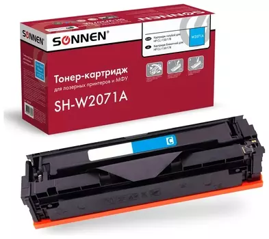 Картридж лазерный Sonnen (Sh-w2071a) для HP CLJ 150/178 высшее качество, голубой, 700 страниц, 363967