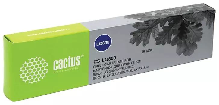 Картридж матричный Cactus (Cs-lq800) для Epson Lq-300/350/200/400/450/500, черный