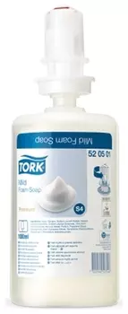 Картридж с жидким мылом-пеной одноразовый Tork (Система S4), мягкое, 1 л