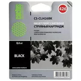 Картридж струйный Cactus (Cs-cli426bk) для Canon Pixma Mg5140/mg5240/mg6140/mg8140, черный