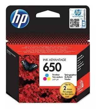 Картридж струйный HP (CZ102AE) Deskjet Ink Advantage 2515/2516 №650, цветной, оригинальный