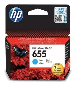 Картридж струйный Hp (Cz110ae) Deskjet Ink Advantage 3525/5525/4515/4525 №655, голубой, оригинальный