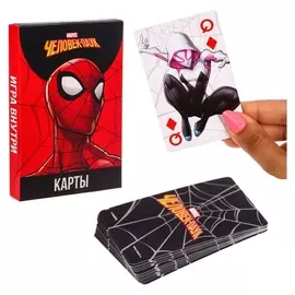 Карты игральные человек-паук, марвел