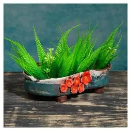 Кашпо-бонсайница "Цветы сакуры", 20*14,5*7см