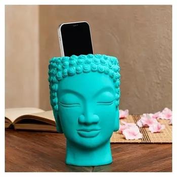 Кашпо "Будда", цвет бирюза