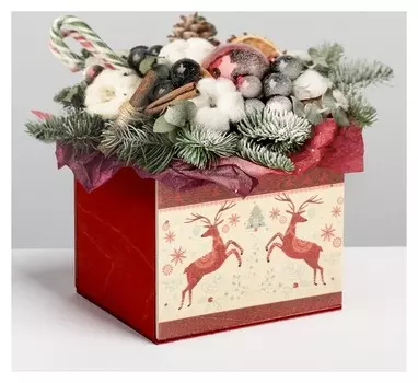 Кашпо деревянное Скандинавия без ручки