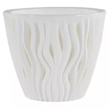 Кашпо для растений "Вдохновение", 3 л, цвет: белый