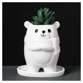 Кашпо фигурное "Медвежонок" 14*9*9см