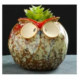 Кашпо фигурное "Совенок", 11*11,5*10см