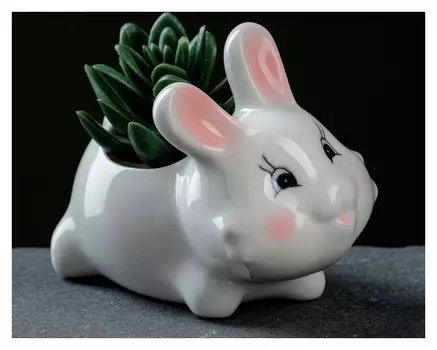 Кашпо фигурное "Зайчик" 10,5*9см