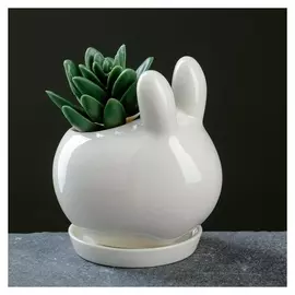 Кашпо фигурное "Зайчик" 11*8*10см