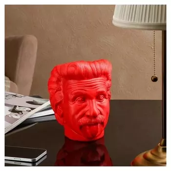 Кашпо "Эйнштейн", цвет красный, 21 см