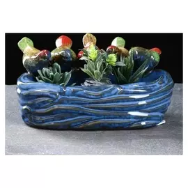 Кашпо керамическое "Птички" 23*16*10см