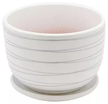 Кашпо керамическое вн-04-4 1л цвет белый