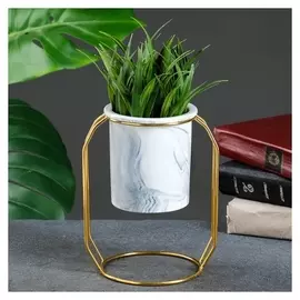 Кашпо керамичексое на подставке 17*14*11см