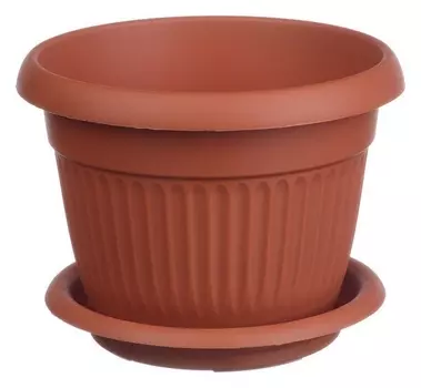 Кашпо ливия D320мм 11л с поддоном М 3022