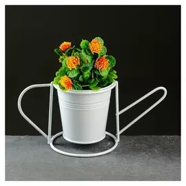 Кашпо металлическое "Лейка" с подставкой, 9,5*7*9,5