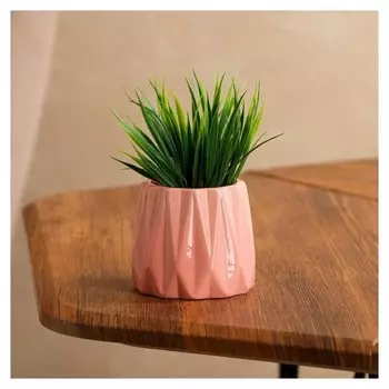 Кашпо "Оригами", розовое, керамика, 0.25 л