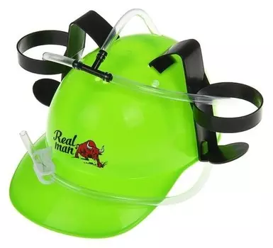 Каска с отверстиями под банки «Реальный мужик»