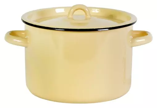 Кастрюля эмалированная 2,9л без рисунка 2с16/1