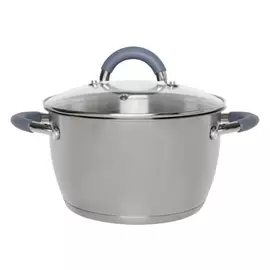 Кастрюля нерж.сталь 1,8л Speise стекл. крышка Hitt (H07211)