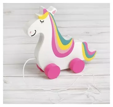 Каталка «Единорог» на верёвке