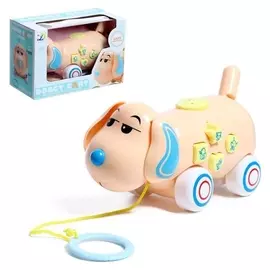 Каталка на верёвке «Пёсик», звуковые эффекты