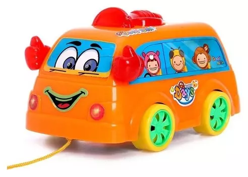 Каталка на верёвочке "Автобус"