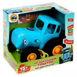 Каталка «Синий трактор», 15 песен и звуков, свет