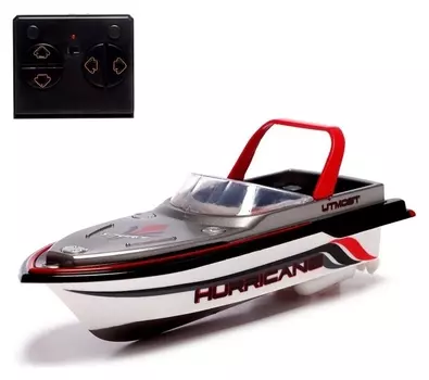 Катер радиоуправляемый Mini Boat, работает от аккумулятора, цвет красный