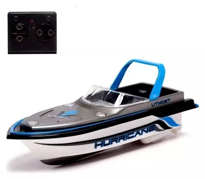 Катер радиоуправляемый Mini Boat, работает от аккумулятора, цвет синий
