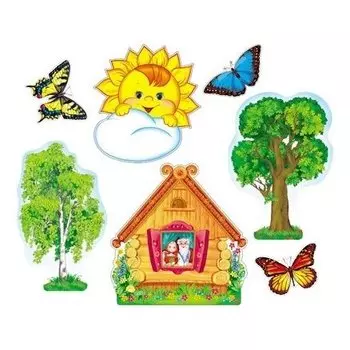 *кб-12900 комплект для оформления интерьера. лето в деревне