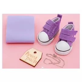 Кеды для куклы и набор по созданию сумочки «Милая незабудка», 9 × 4 × 3.5 см