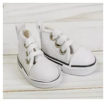 Кеды для кукол, длина подошвы 5 см, цвет белый