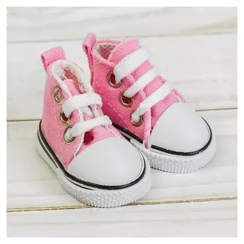 Кеды для кукол, длина подошвы 5 см, цвет нежно-розовый