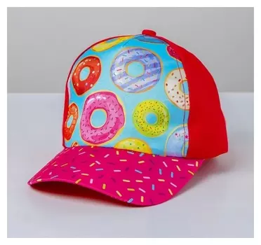 Кепка детская «Пончики», р-р 54-58, 5-7 лет