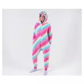 Кигуруми «Единорог», звёздочки на радуге, р. 42-44, рост 164-170 см